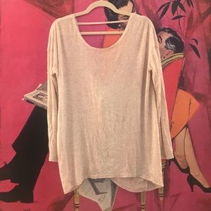 Oatmeal Color Low Back Top